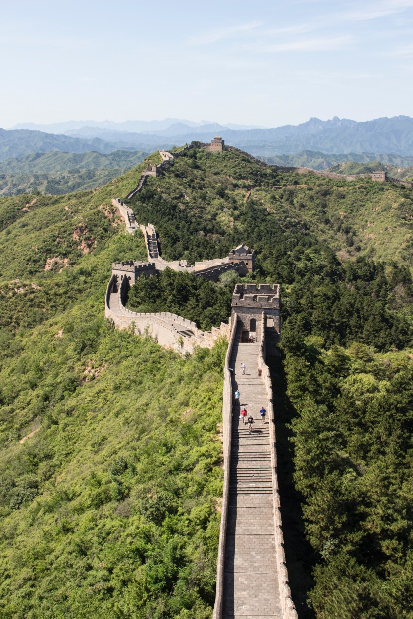 中國古代最偉大的建築壯觀的長城風景圖片