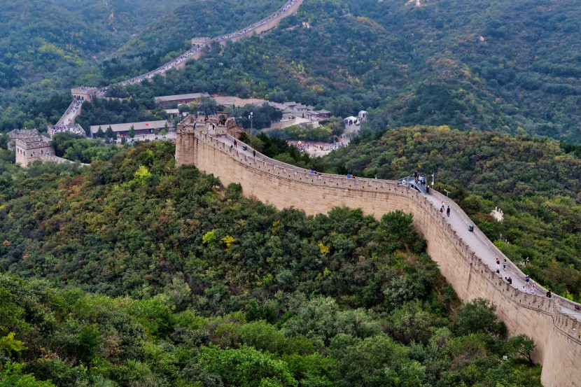 中國古代最偉大的建築壯觀的長城風景圖片