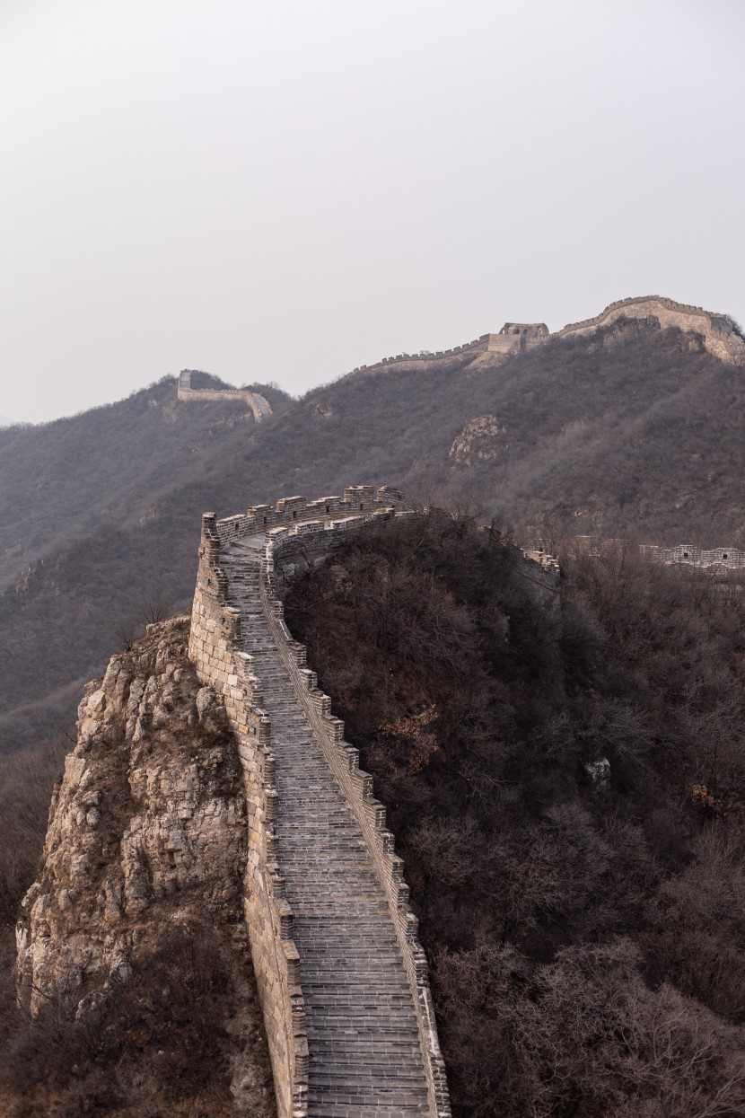 中國古代最偉大的建築壯觀的長城風景圖片