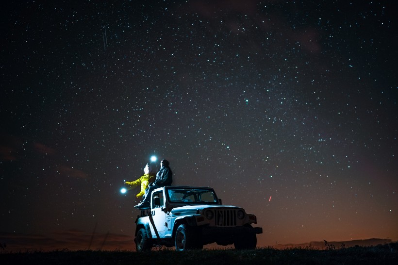 美麗的星空銀河圖片