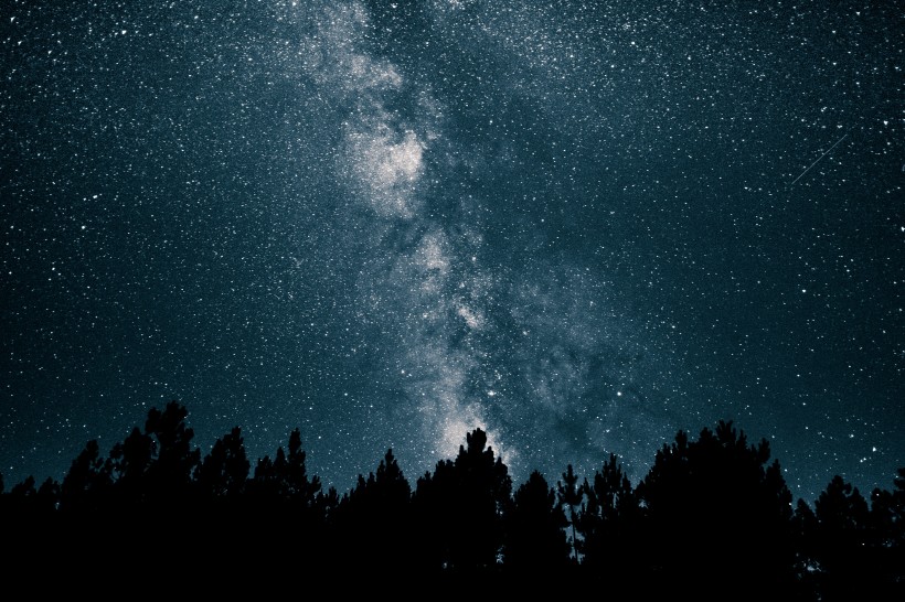 美麗的星空銀河圖片