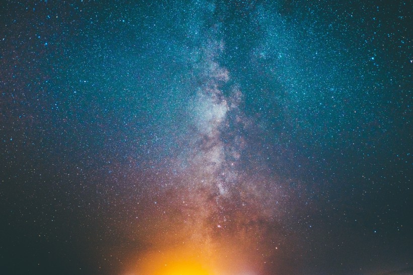 美麗的星空銀河圖片
