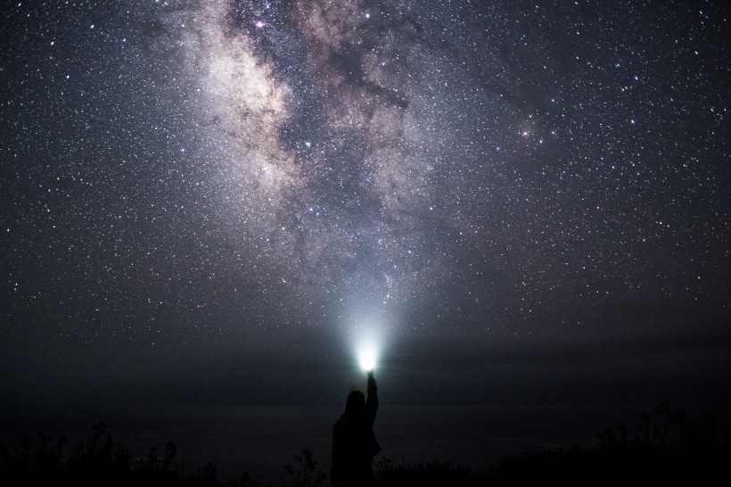 美麗的星空銀河圖片