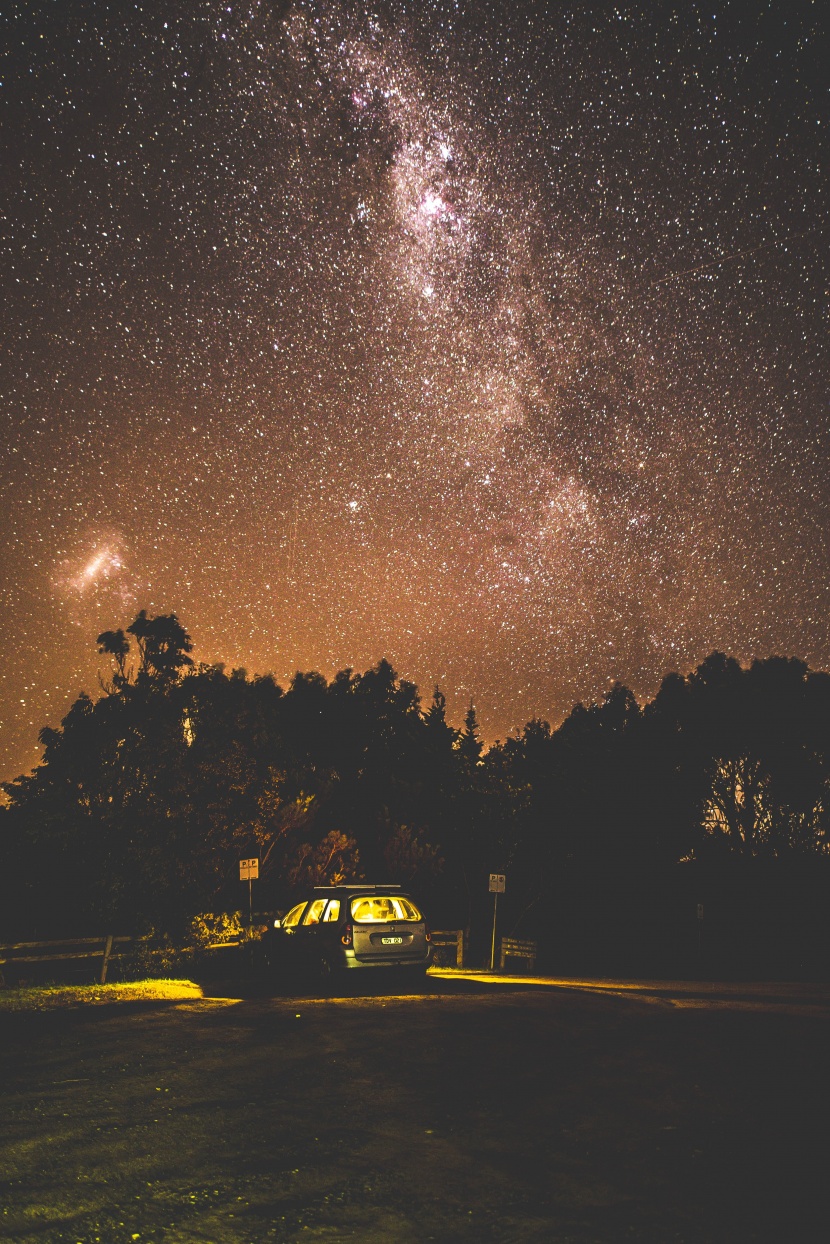 美麗的星空銀河圖片