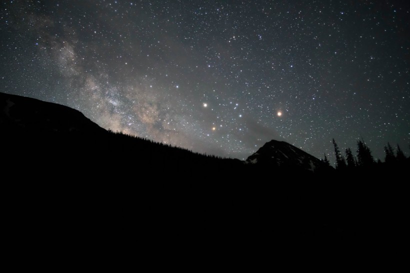 美麗的星空銀河圖片
