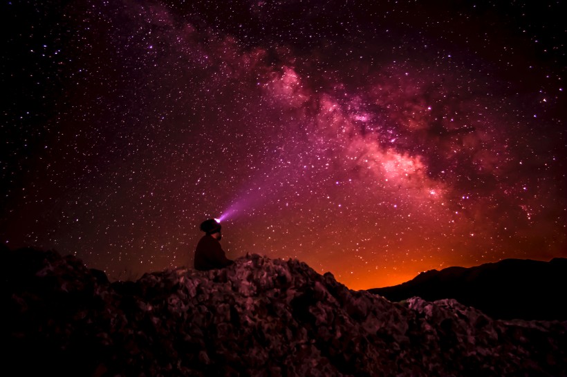 美麗的星空銀河圖片