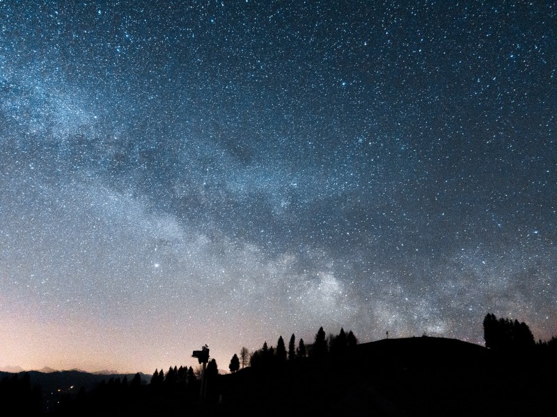 美麗的星空銀河圖片