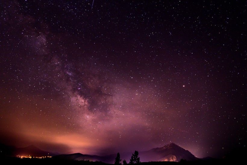 美麗的星空銀河圖片
