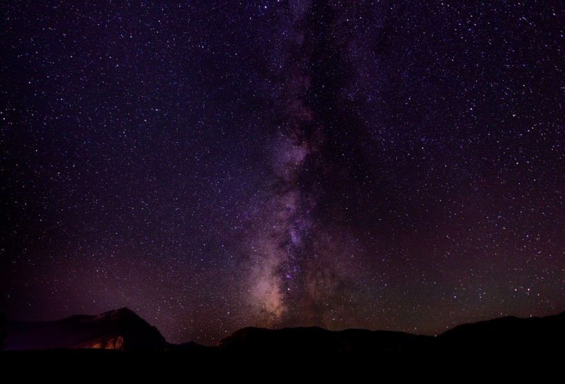美麗的星空銀河圖片