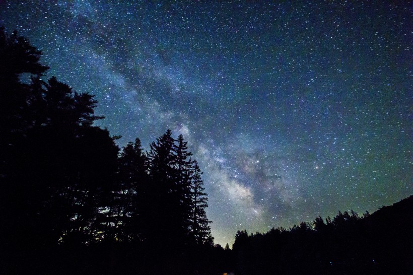 美麗的星空銀河圖片