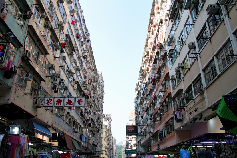 時尚熱鬧的香港建築風景圖片