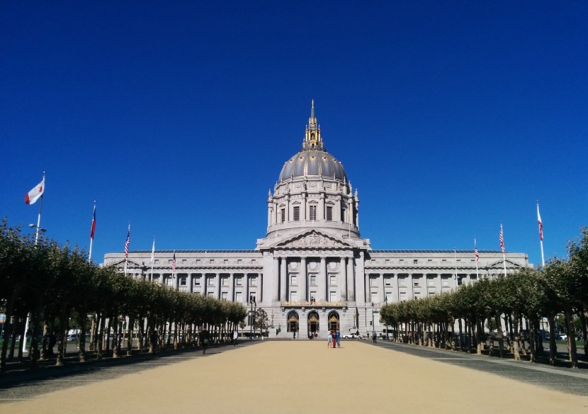 美國舊金山市政廳建築風景圖片