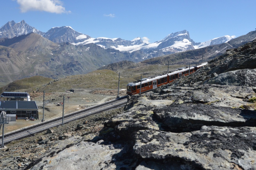 瑞士齒軌登山列車圖片