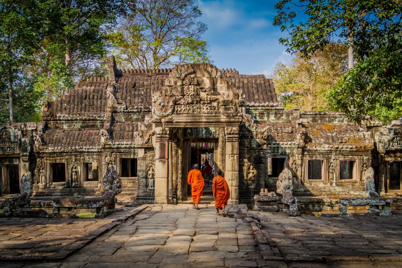 淳樸的柬埔寨人文風景圖片