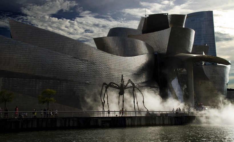 美國紐約古根海姆博物館建築風景圖片