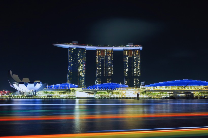 新加坡濱海灣金沙酒店建築風景圖片
