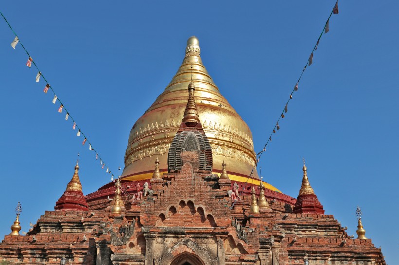 緬甸蒲甘建築風景圖片
