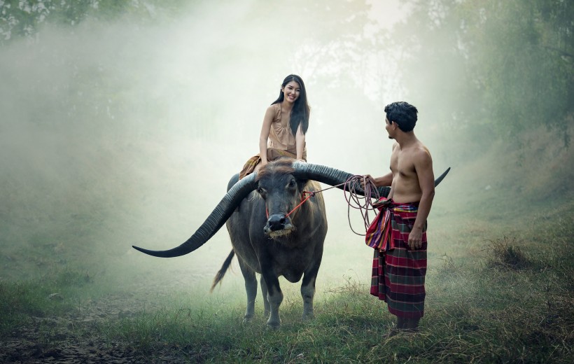 柬埔寨淳樸的人文風景圖片