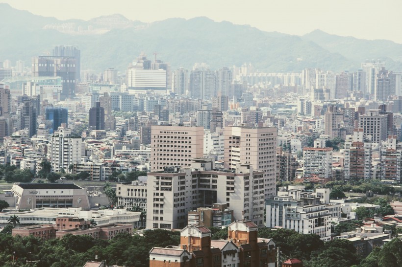 台灣台北101大樓建築風景圖片