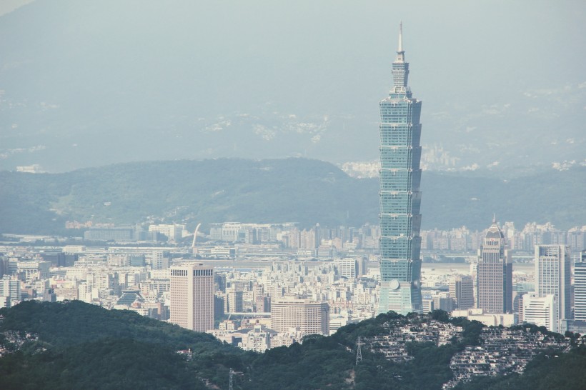 台灣台北101大樓建築風景圖片