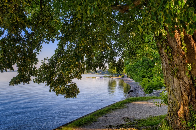 德國基姆湖自然風景圖片