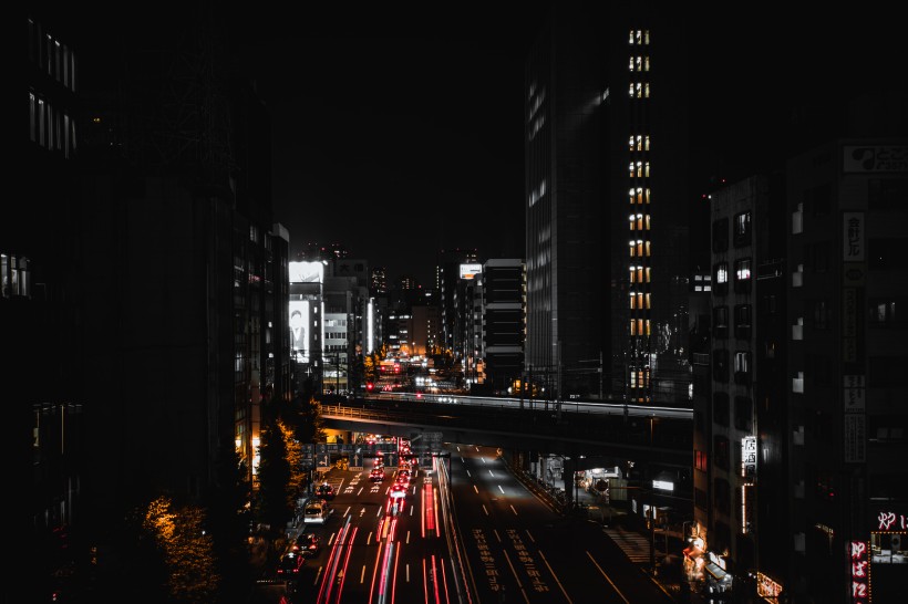 東京城市夜景圖片