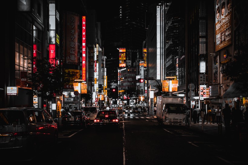 東京城市夜景圖片