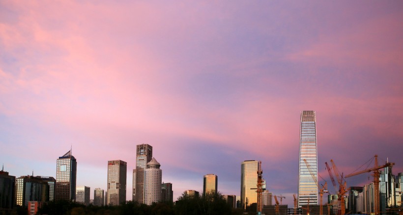 北京國貿建築風景圖片