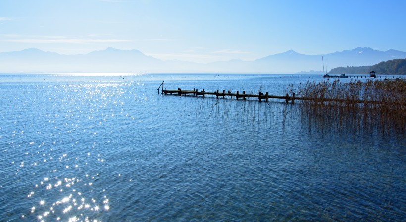 德國基姆湖自然風景圖片