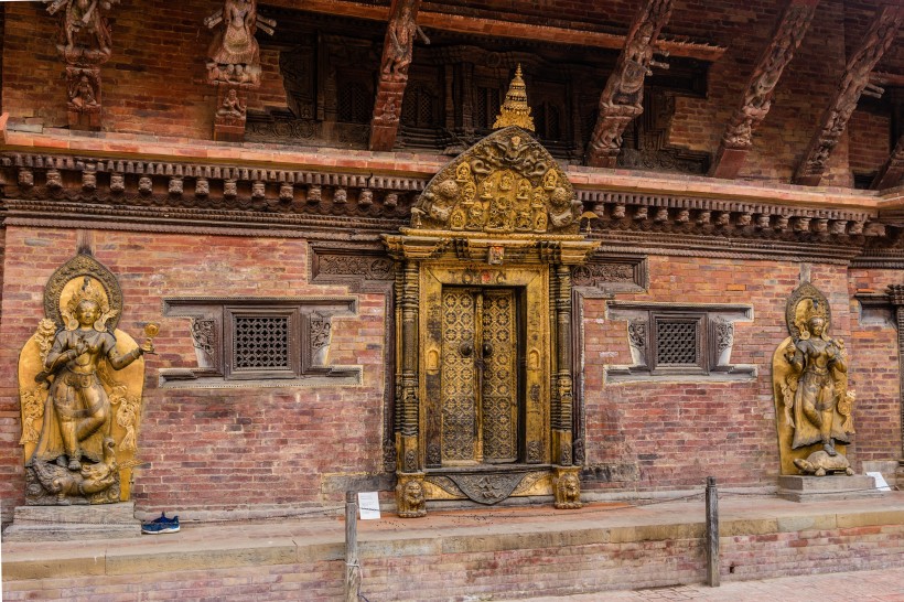 尼泊爾加德滿都建築風景圖片