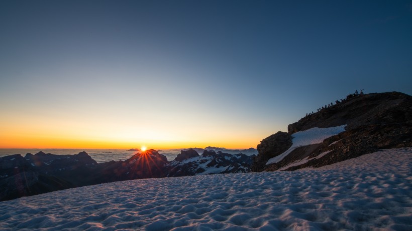 瑞士鐵力士山風景圖片