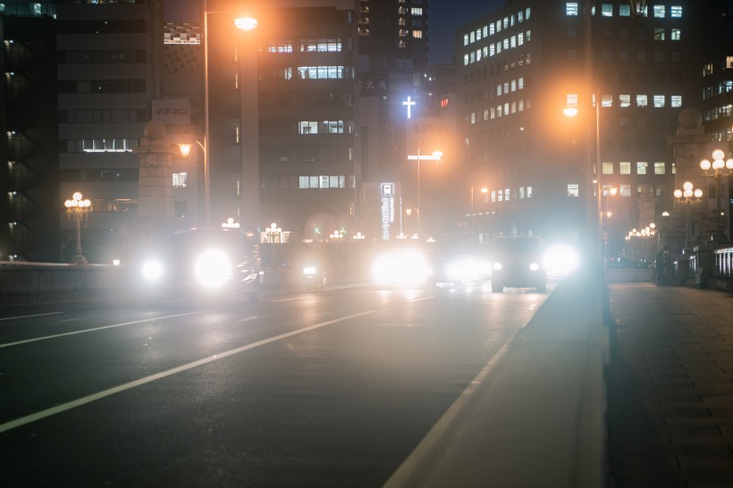 日本街道夜景圖片