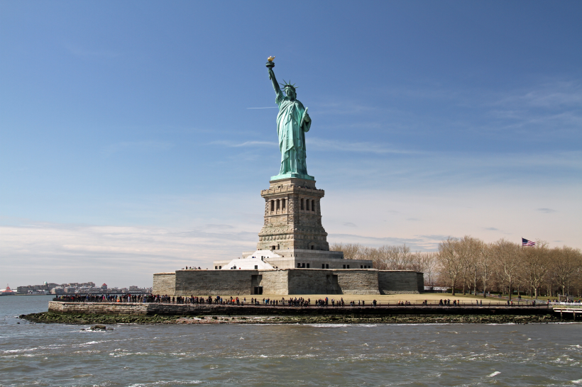 美國紐約自由女神像圖片