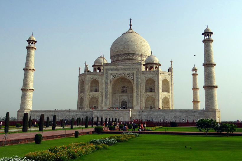 印度泰姬陵建築風景圖片