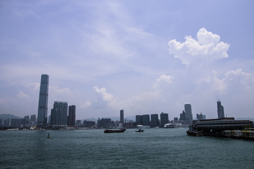 香港維多利亞港建築風景圖片