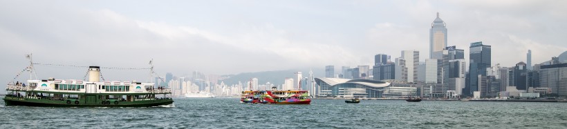 香港維多利亞港建築風景圖片