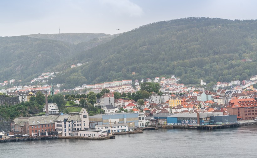 挪威布呂根建築風景圖片
