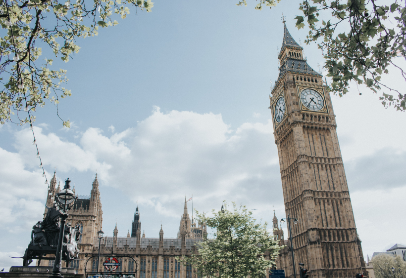 英國倫敦大本鐘建築風景圖片