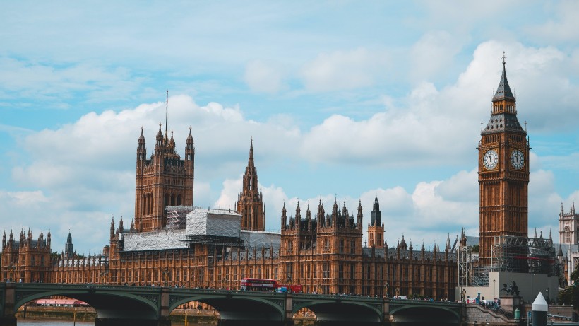 英國倫敦大本鐘建築風景圖片