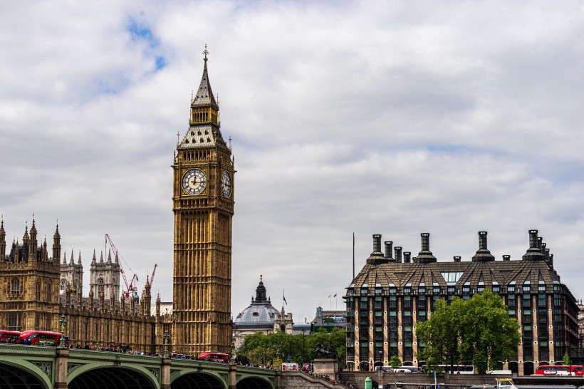 英國倫敦大本鐘建築風景圖片