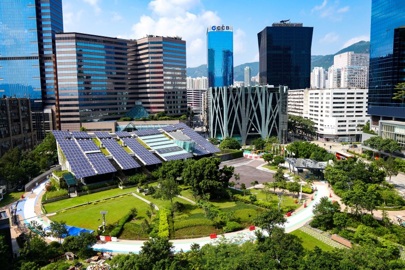 高樓林立的香港建築風景圖片