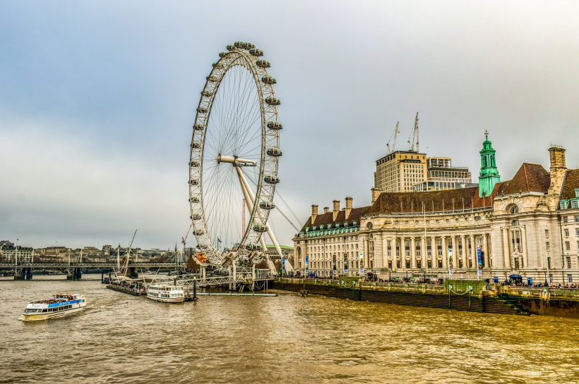 英國倫敦地标建築倫敦眼圖片