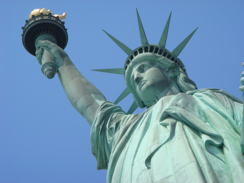 美國紐約自由女神像圖片