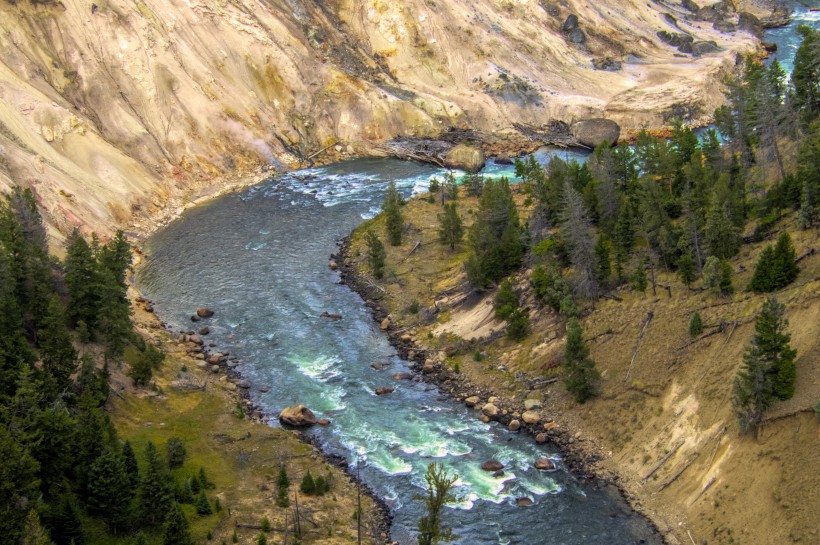 美國黃石國家公園自然風景圖片
