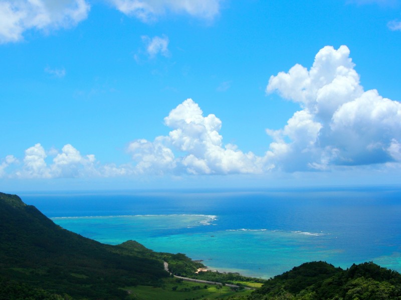 日本沖繩海景圖片