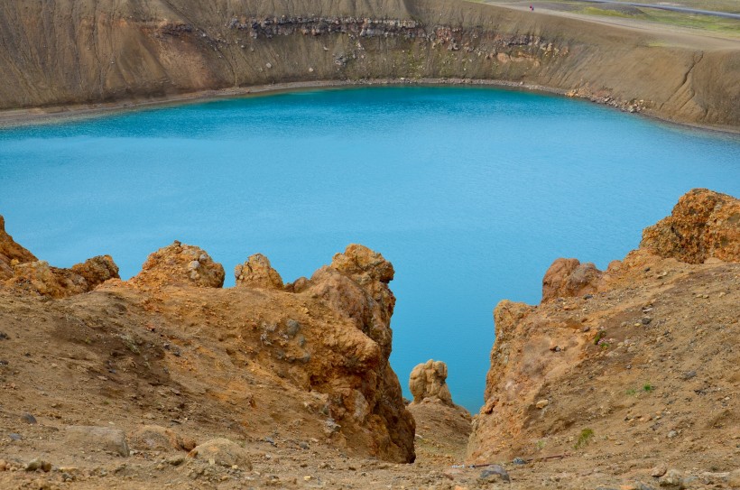 美國俄勒岡火山口湖自然風景圖片