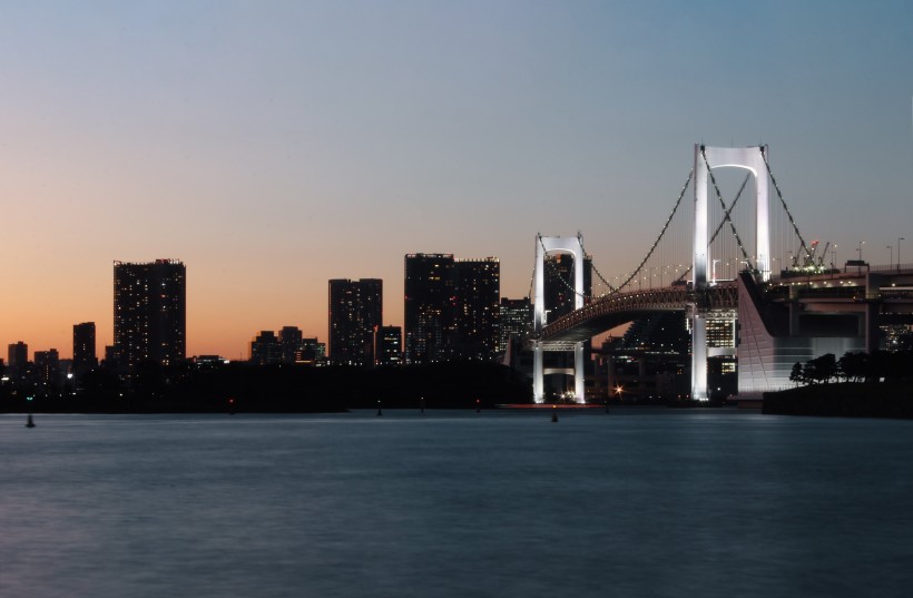 日本東京輝煌絢麗的夜景圖片