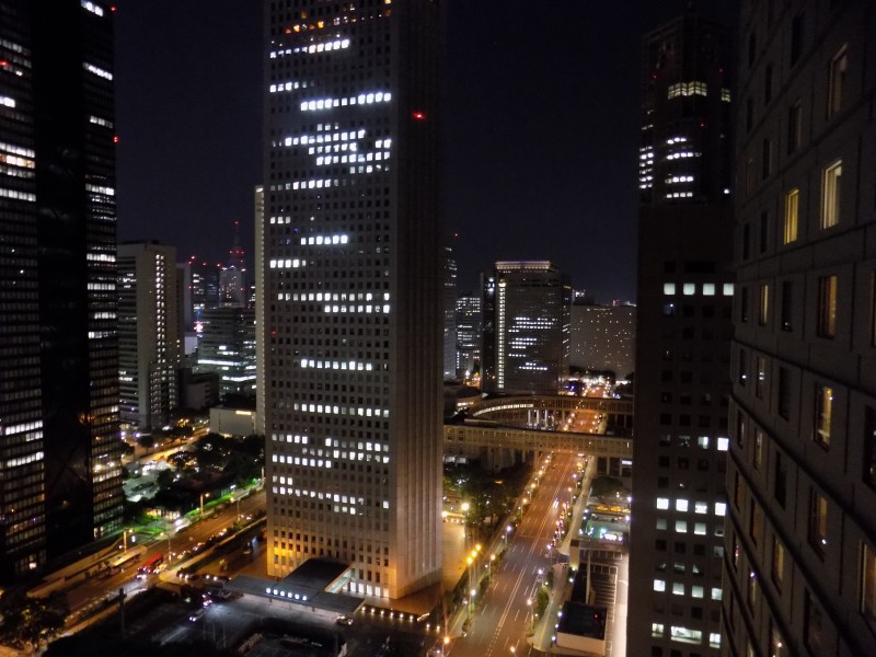 日本東京輝煌絢麗的夜景圖片