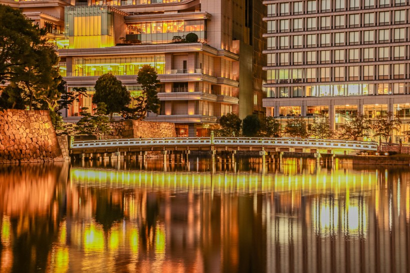 日本東京輝煌絢麗的夜景圖片