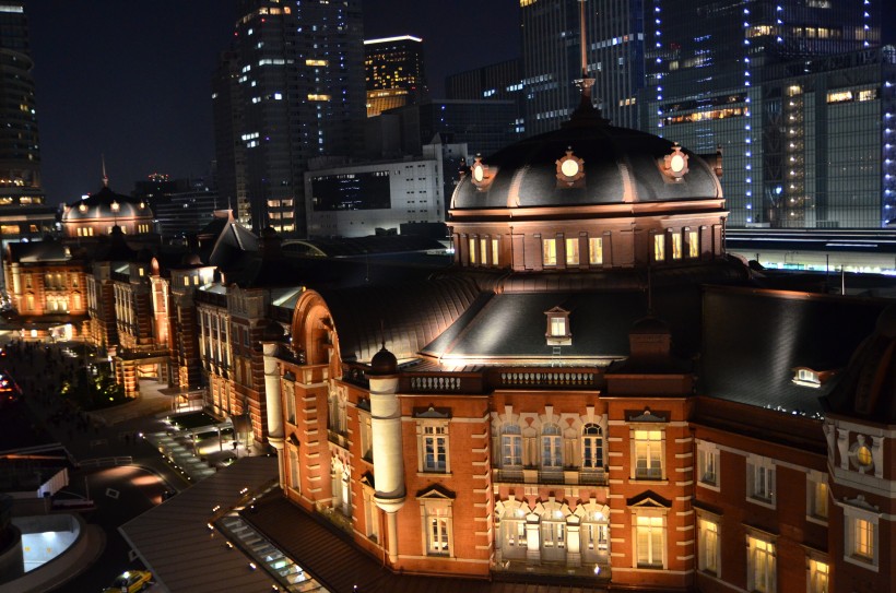 日本東京輝煌絢麗的夜景圖片